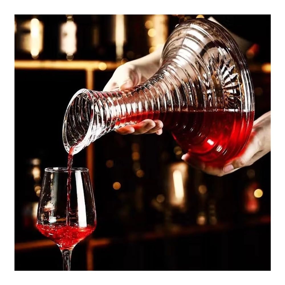 aireador de vino, Juego de tres jarras decantadoras vino tinto creativas cristal for el hogar