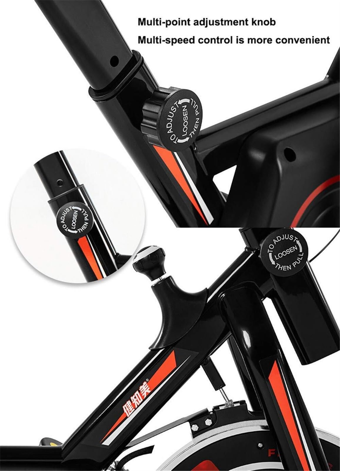 Trening aerobowy i jazda fitness Rower spinowy, rower spinningowy, rower treningowy Jazda na rowerze stacjonarnym do użytku w domu/siłowni z uchwytem, pulsometrem, wyświetlaczem LCD