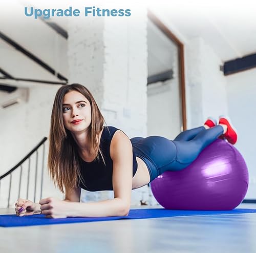 Miniatura 4 de joyibay Juego de equipo de batería cardiovascular, pelota de equilibrio de fitness con bomba y palos de batería cardiovascular de 3.2 onzas, pelota