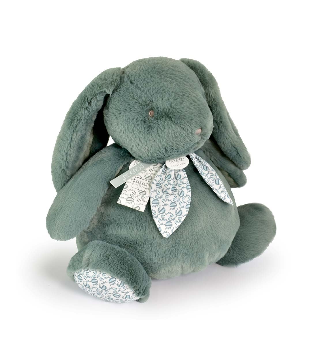 Doudou et Compagnie - Grande peluche coniglio Doudou Pantin verde salvia 42 cm – Peluche morbido per neonati dalla nascita – Idea regalo – Garanzia Doudou Perso – DC4250