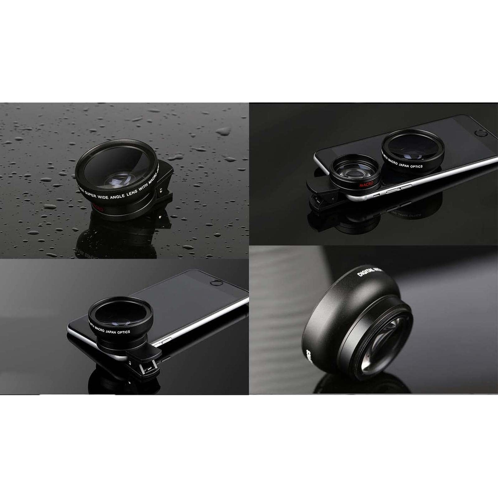 Amazon.co.jp: スマホレンズ クリップ式 0.45X広角レンズ マクロレンズ