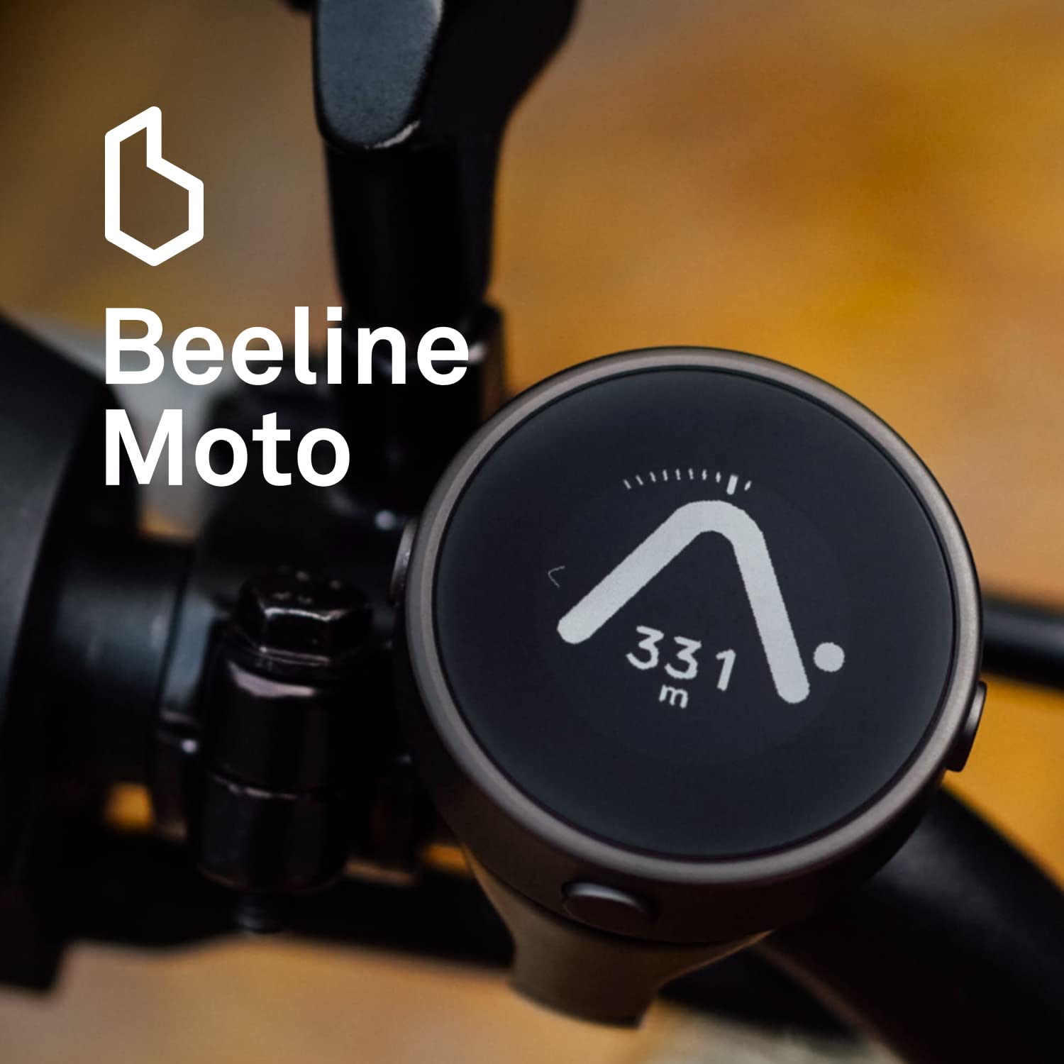 Beeline Moto Gunmetal - GPS Moto/Scooter - résistant aux intempéries - Charge Rapide - 30 Heures d'utilisation