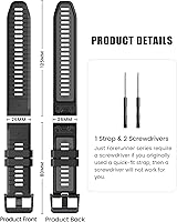Vista 7 de NotoCity Correa para Fenix 7X Pro/6X Pro Band para Fenix 6X Strap Fenix 7X Band 1.024 in Width Fenix 5X Plus Pulsera para Descent Mk2i/tactix