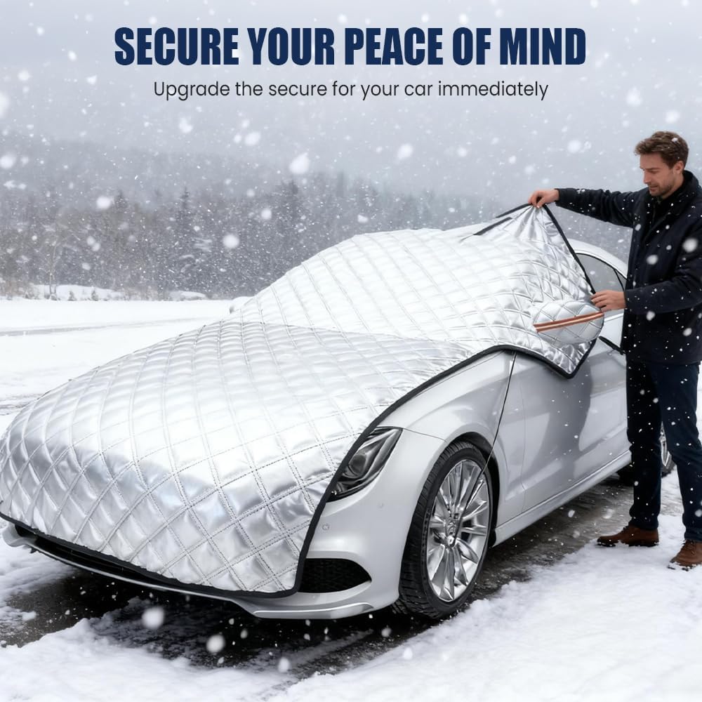 1 Piece Car Windshield Cover for Ice and Snow, Snow Windshield Cover for Car, Shield Windshield Protector for Cars, SUV, Winter Frost, Ice, Snow
