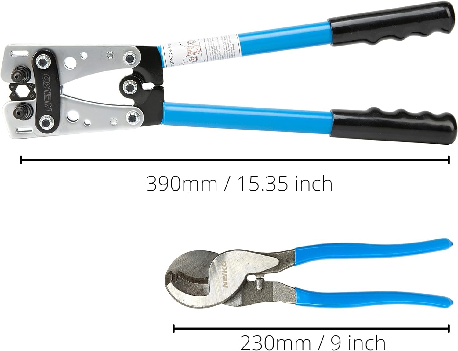 工具 メジャー クリッパー ✣新品✣ NEIKO 02039A Lug Crimping Plier and Cable Cutter Set