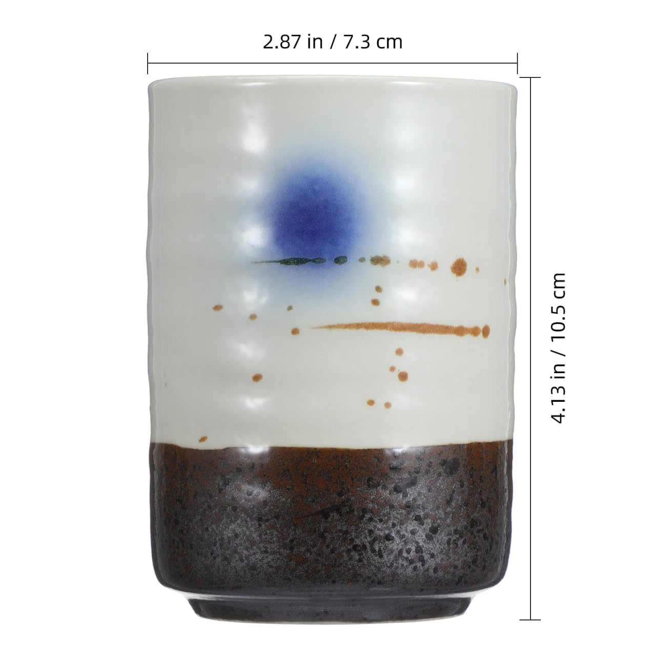 iplusmile Japanische Teetasse Aus Keramik, Handbemalter Teebecher Für Grünen Tee, Mikrowellen- Und Spülmaschinenfest, Dekorativer Wasserbecher Für Zuhause Und Büro