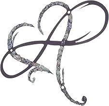 Paredes com pingente de coração Parede de metal de coração Enfeites de parede de coração Pesquisa de registro de casamento Esculturas de coração Decoração de parede de ferro para parede de coração / 4