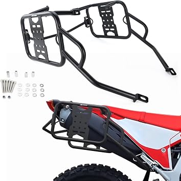 Xitomer Heavy-Duty Saddlebag Support Racks Fit for CRF300 Rally / CRF300L 2021-2025 Pannier Racks Side Carrier, Motorcycle Carsh Bars