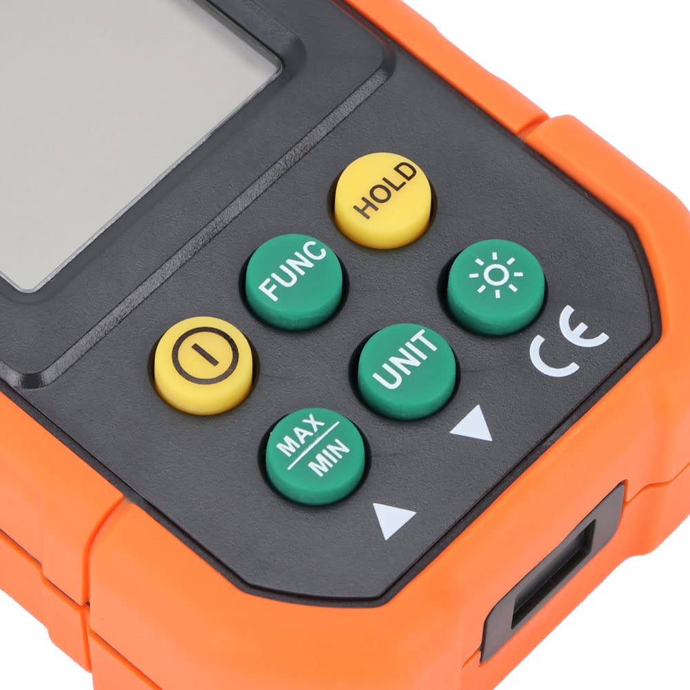 Anemómetro Digital, Medidor de Velocidad del Viento Portátil | Pantalla LCD, diseño portátil, medición precisa, para uso en campo.