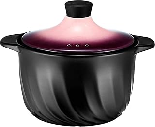 XY-M Pentole Casseruola Pot of Argilla Pentole per la Cottura Antiscivolo Facile da Slittamento per l'energia elettrica Antiscivolo e Stabile 4,5 l