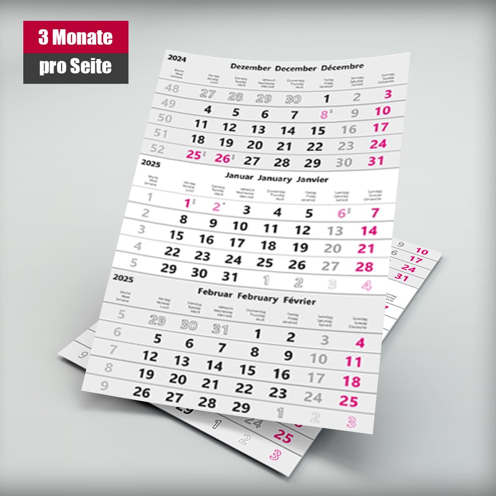 Zettler 3-Monatskalender grün Blauer Engel 2026 - Wandkalender 30 × 49