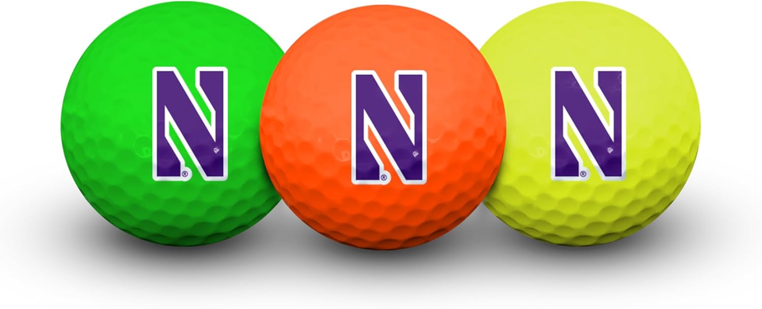 Team Effort Multi-Color Golf Balls Pack of 3 NCAA
