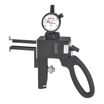 Starrett Precision Caliper Gauge withed Jaw - White Face, .375-6" Range, .0005" Resolution - 1175Z | Lightweight With Fixed Edged Jaw, White Face 81-136-622J Indicator, +30 / -30 .060" Range Dial Reading, 1175Z