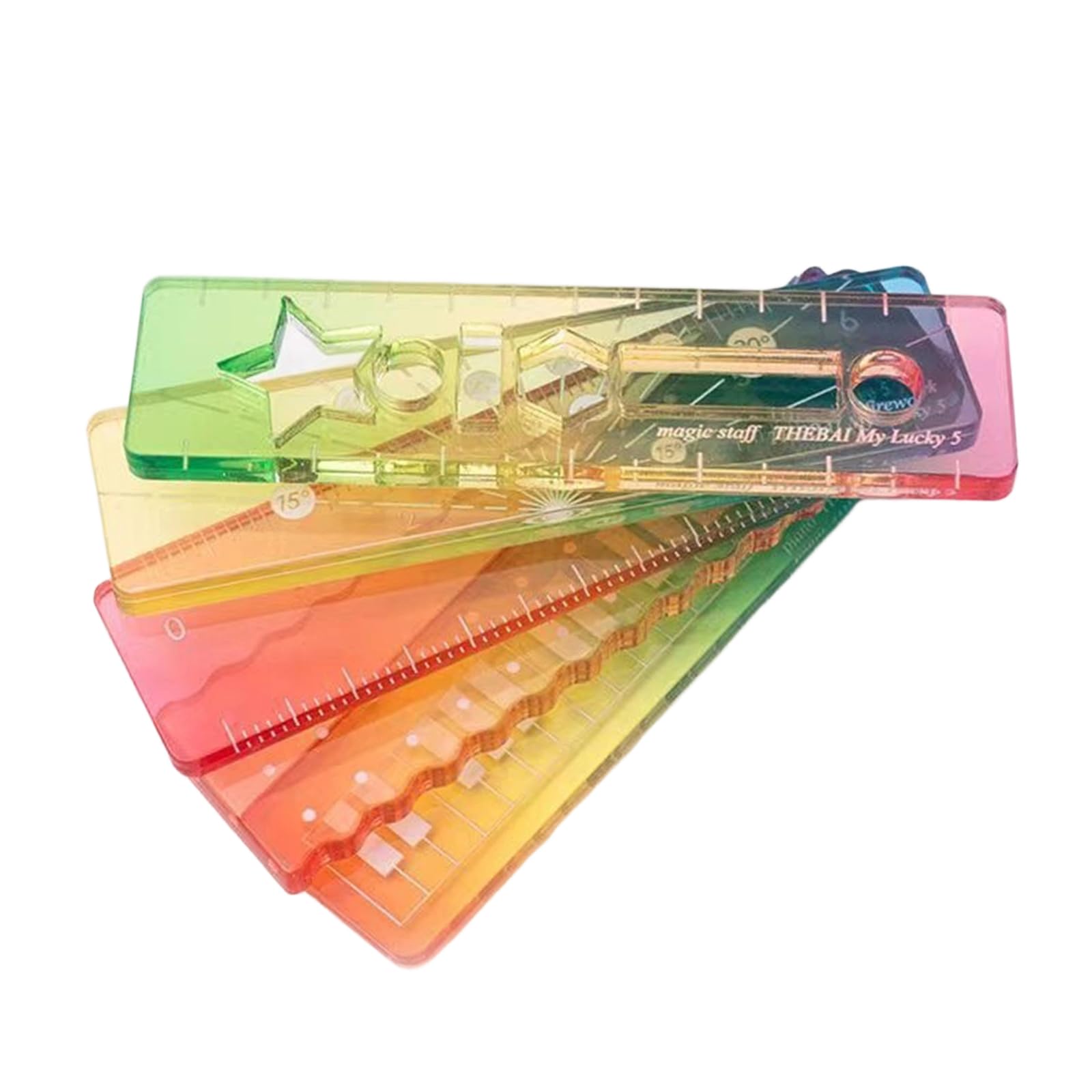 Our Fave With Holes Measuring Tool Unique Shape Measurement Gadget Colorful Miniature Ruler For Bullets Journal Accessories Colorful Miniature Ruler