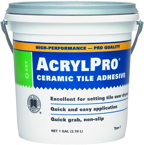 Miniatura 3 de Custom Building Products 4000 AcrylPro adhesivo para baldosas cerámico acrílico, cuarto de galón., 4000