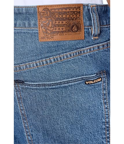 Image of Volcom Men's Solver Stretch Denim Jeans-Modern Fit Pant