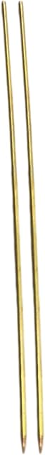 BZS Brass Worm Baiting Needles for Lugworm and Ragworm - Lightweight Make Fishing Bait like Cocktail Baits by Mounting Worms - Pack of 2 (25cm and 15cm)