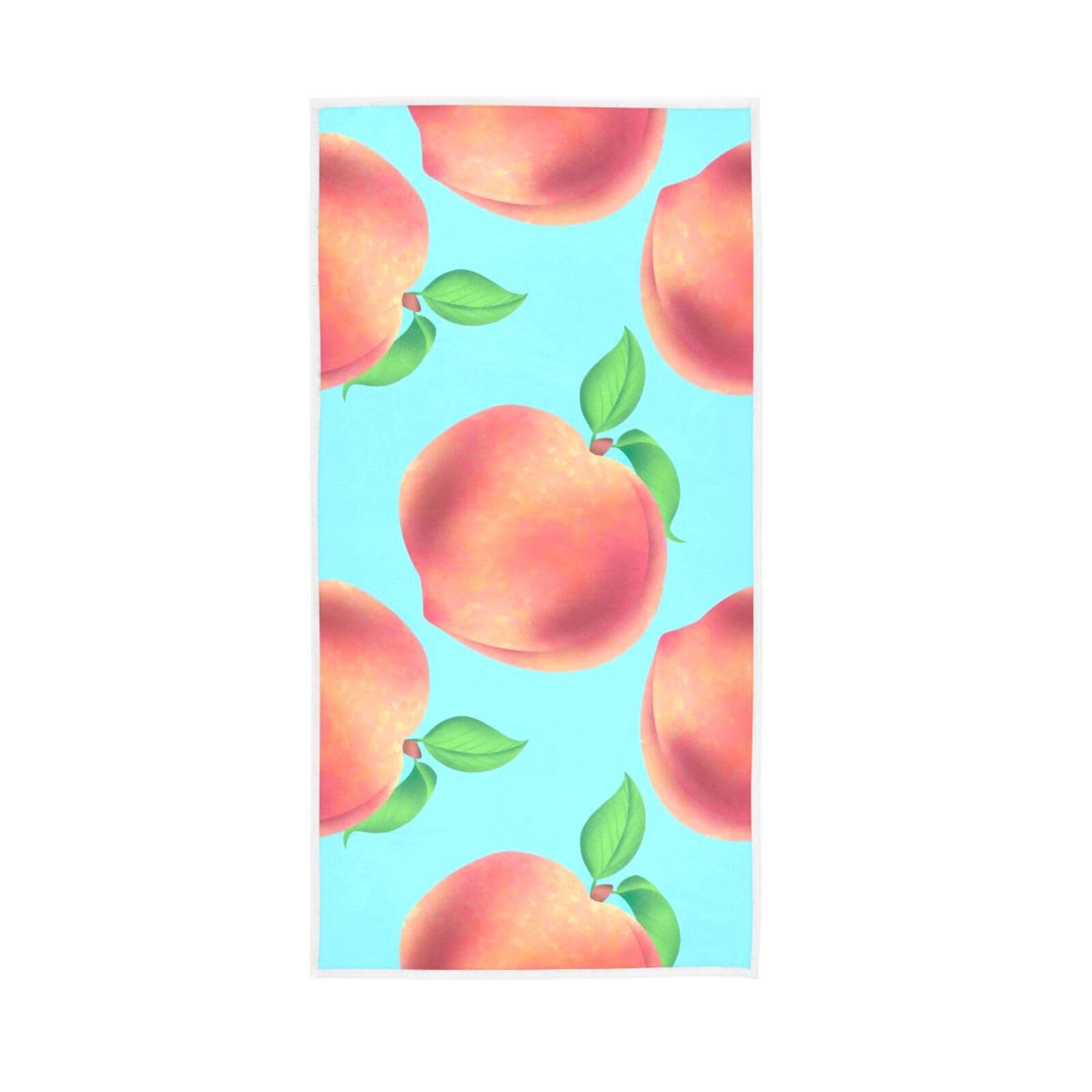 LSRCPD Peaches Bathroom Handtowel, 15 x 30 Inches Soft Hand Towel Spa Towels for Bathroom Hotel Hand Towels