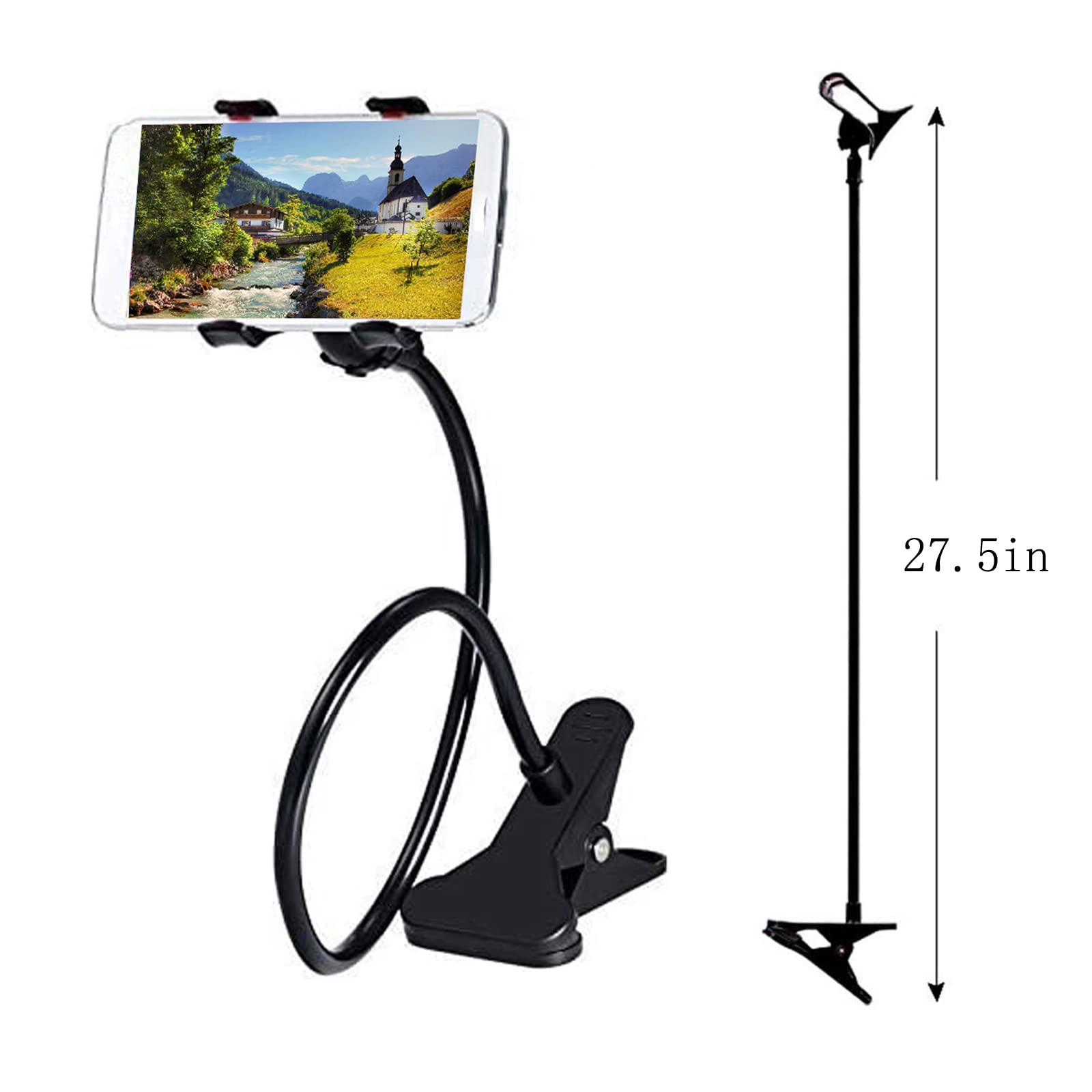 Supporto Per Cellulare Da Tavolo A Collo D'Oca - Braccio Regolabile 360° | Per Telefoni 4-7.2 Pollici - Foto 7