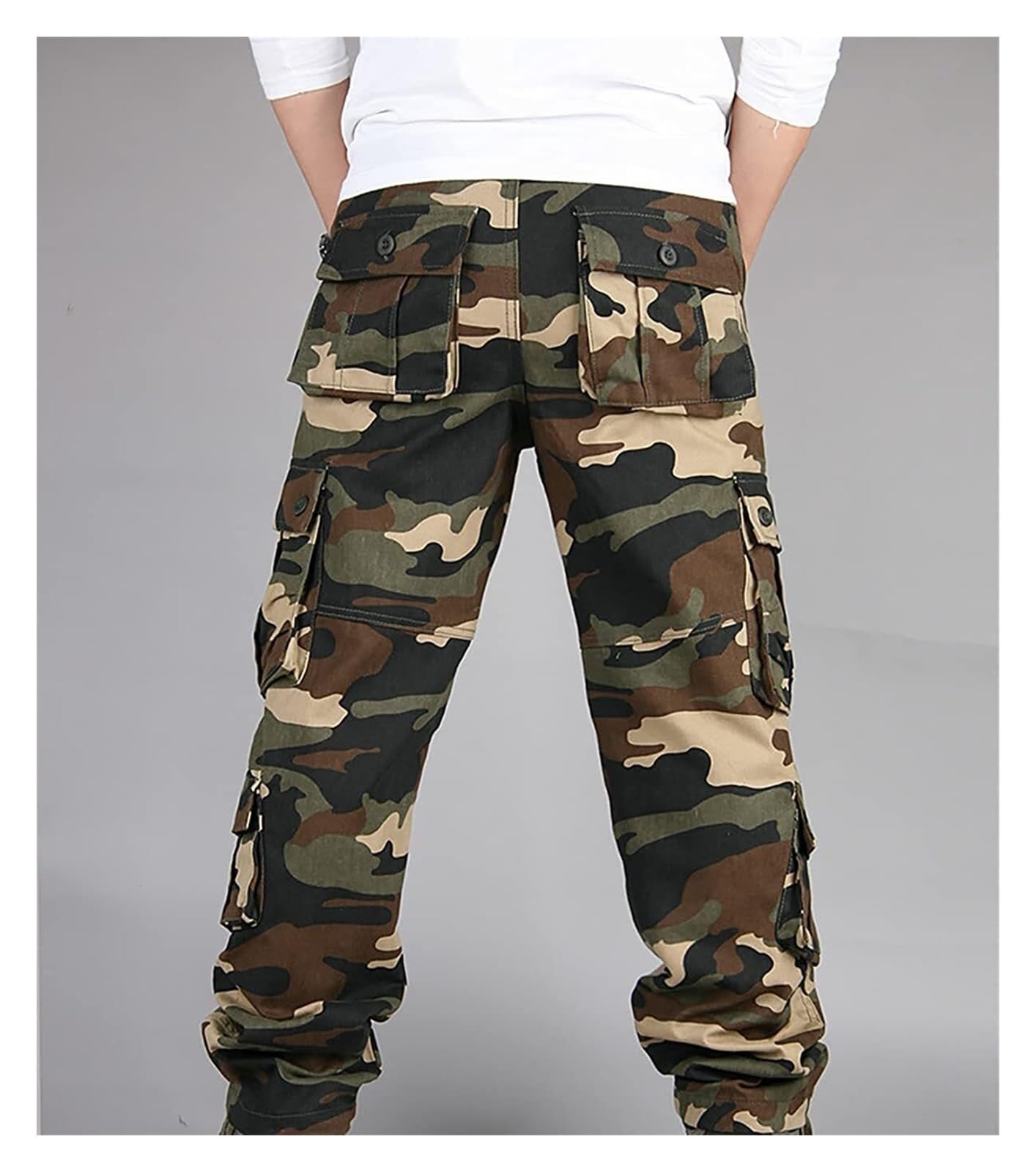 Casualowe spodnie taktyczne dla mężczyzn outdoorowe spodnie cargo z wieloma kieszeniami, S-7XL, spodnie do biegania męskie spodnie sportowe męskie spodnie dresowe bawełniane spodnie dresowe z