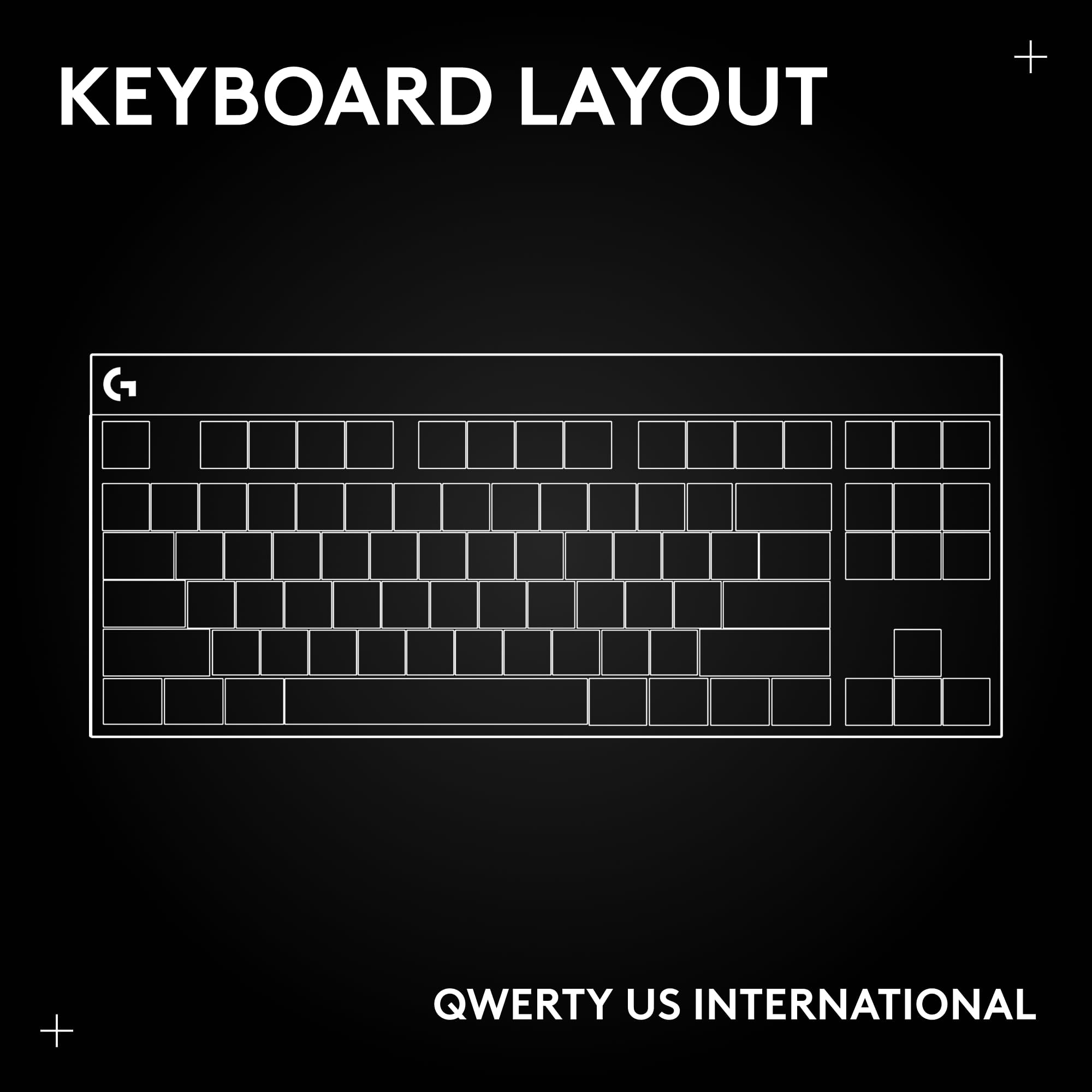 Logitech G Pro X 60% Lightspeed, Miniteclado inalámbrico para Gaming, mecánico Compacto, RGB LIGHTSYNC, Bluetooth, Teclas de PBT, interruptores ópticos GX táctiles, QWERTY US, Negro