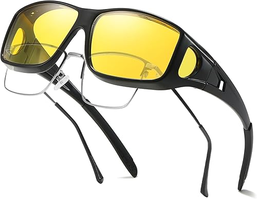 IGnaef Lentes de conducción de noche para hombres y mujeres, reducen el deslumbramiento y polarizados HD IF0312