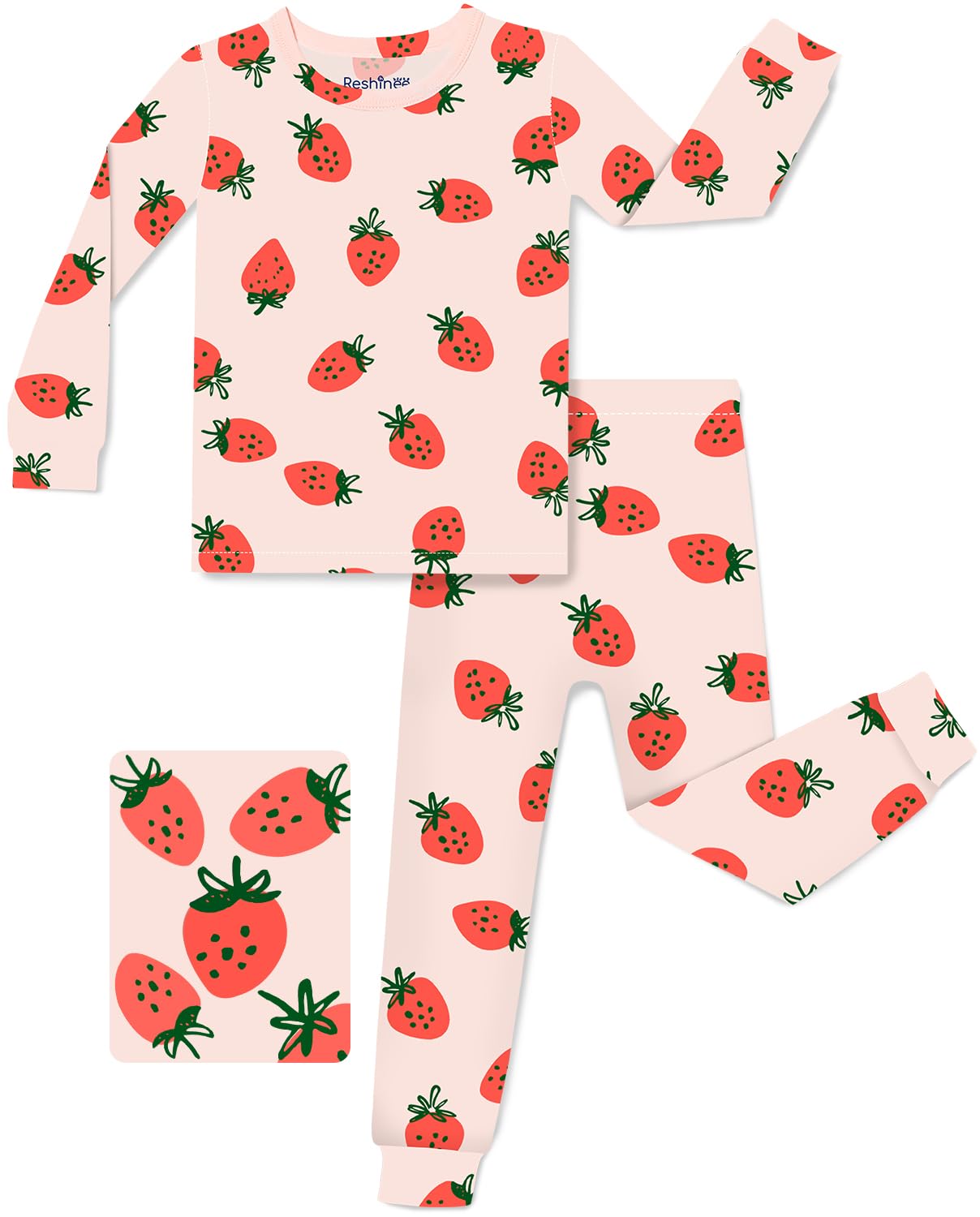 babee Reshinee Bamboo Viscose Toddler Girls Kids Pajamas Unicorn Mermaid Pjs Long Sleeve Snug fit 12M-8Y 2pcs Soft Jammies