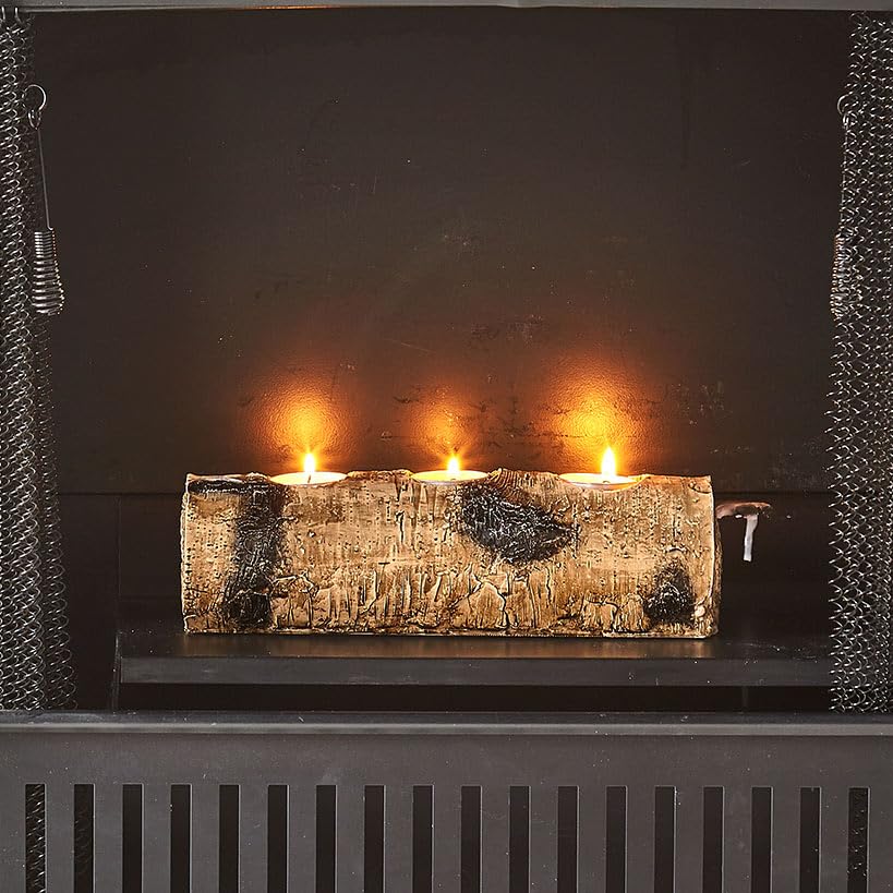 Woodland Log Tea Light Candleholders - Single Log