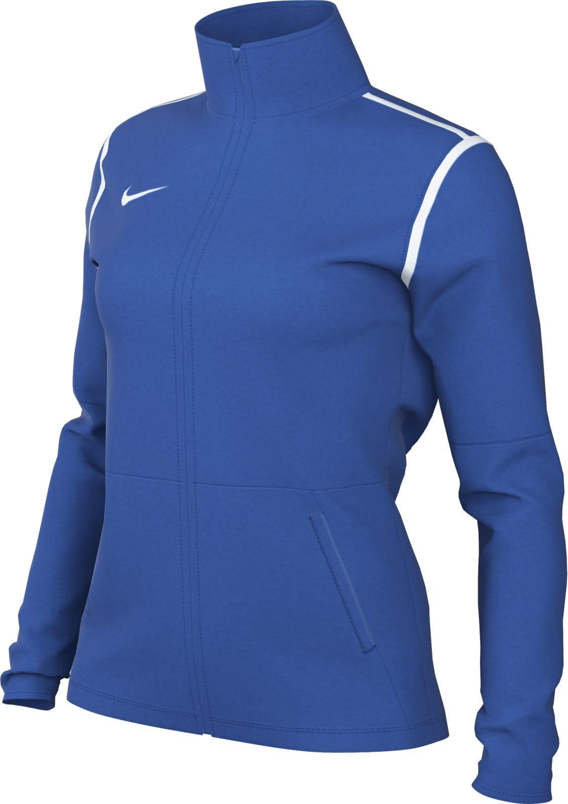Nike FJ3024-463 W NK DF PARK20 TRK JKT K R Jacket Women's ROYAL BLUE/WHITE/WHITE Size L