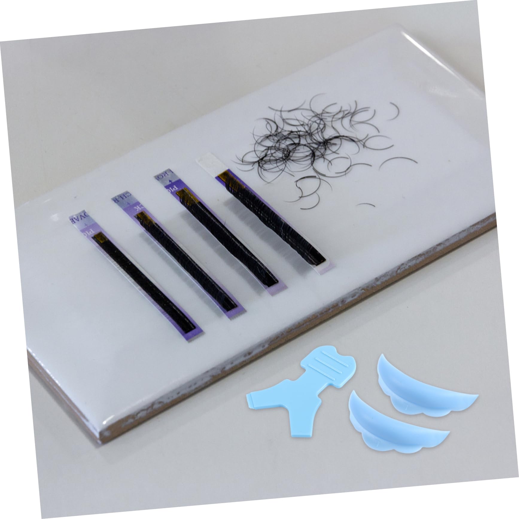 Healeved 20pares Almohadillas Para Perming De Pestañas Con Cepillos y Accesorios Para Belleza Salones y Uso Personal Flexibles y Amigables Piel