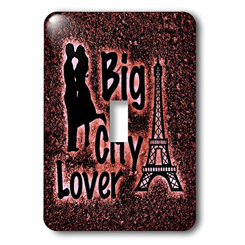 Interrupteur à bascule 3dRose lsp_255846_1 motif silhouette Tour Eiffel pour déco mixte