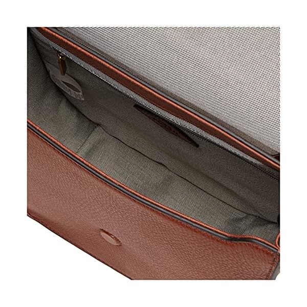 Fossil-Womens-Wiley-Leather-Saddle-Bag-Crossbody-Purse-Handbag Fossil womens Crossbody, Brown, 8.75 L x 3.5 W 7 US