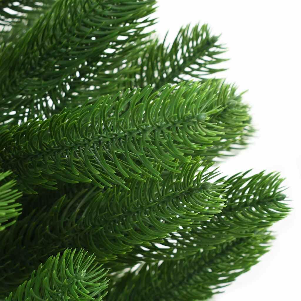 vidaXL Árbol de Navidad Artificial Hojas realistas Verde 180 cm