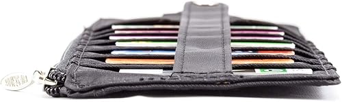 Miniatura 3 de Big Skinny Cartera delgada para tarjetas de crédito Jaguar para mujer, con capacidad para hasta 25 tarjetas