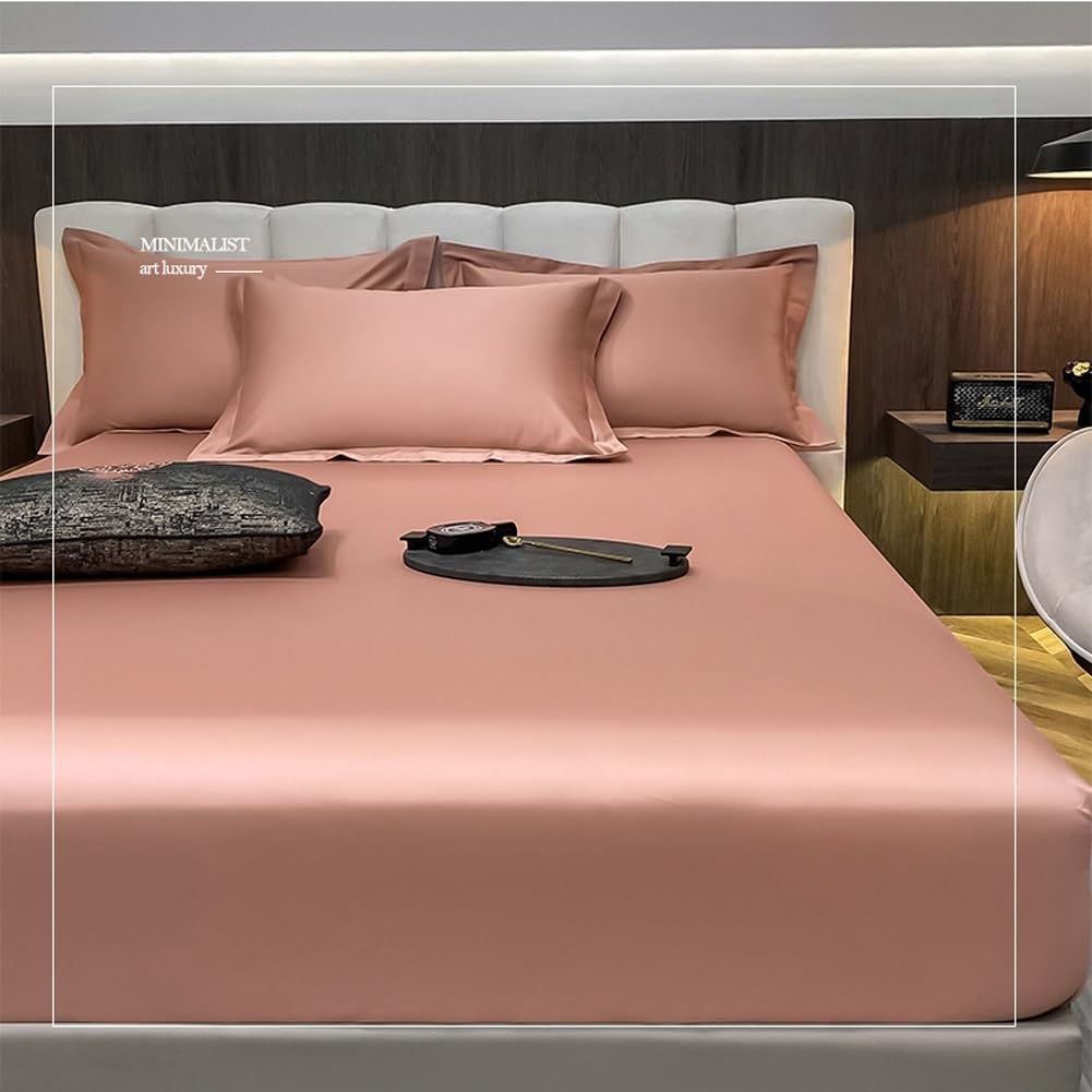 Satynowe prześcieradło z gumką Queen/King Small Double Fitted Bottom Sheet Only Silky Soft Cooling Fitted Prześcieradło 30 cm głęboka kieszeń na materac 1 sztuka (kolor: biały, rozmiar: Twin-xl)
