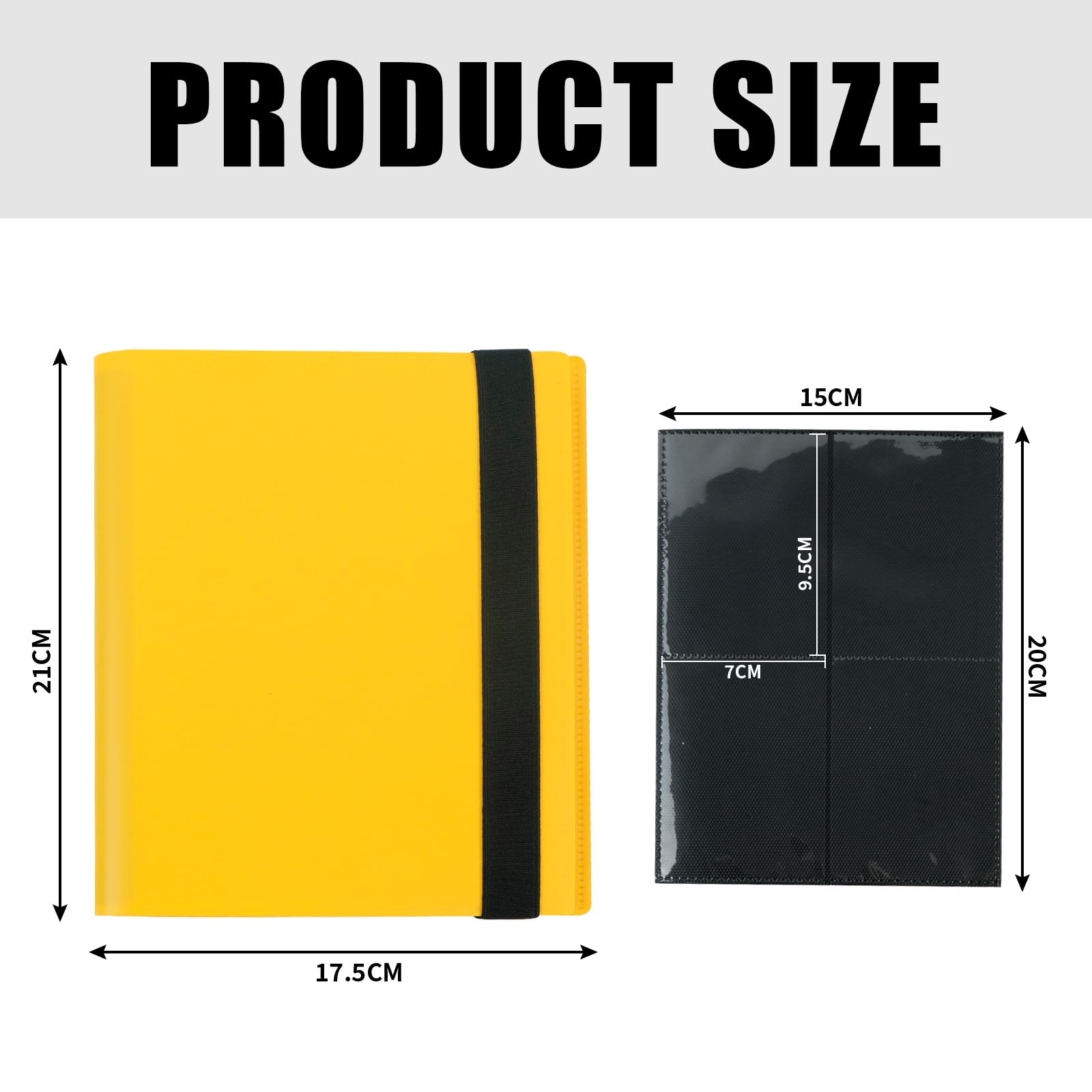 Card Binder, Trading Card Album 4 Compartments, 20 Pages, Capacity 160 Cards, Portable Album, Waterproof Binder Pages - Image 2