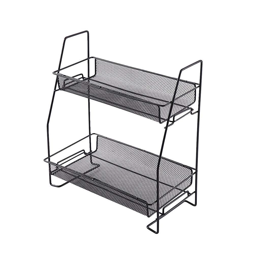 Rack utilitaire pliable noir à structure debout pour petits rangements de maison
