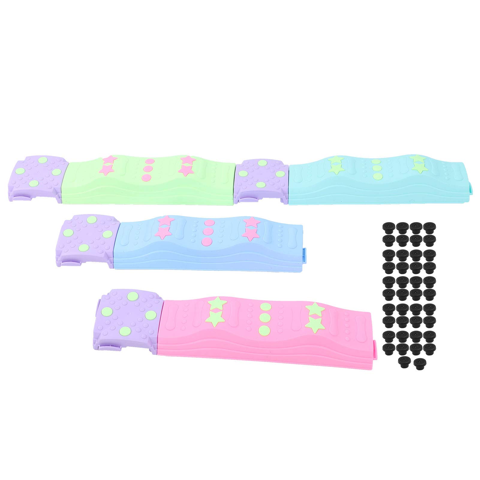 Changor Juego de Piedras de Equilibrio para Niños con Almohadillas Antideslizantes para Entrenamiento de Equilibrio, Actividades Divertidas de Juego, Diseño de Plástico, 8 Piezas