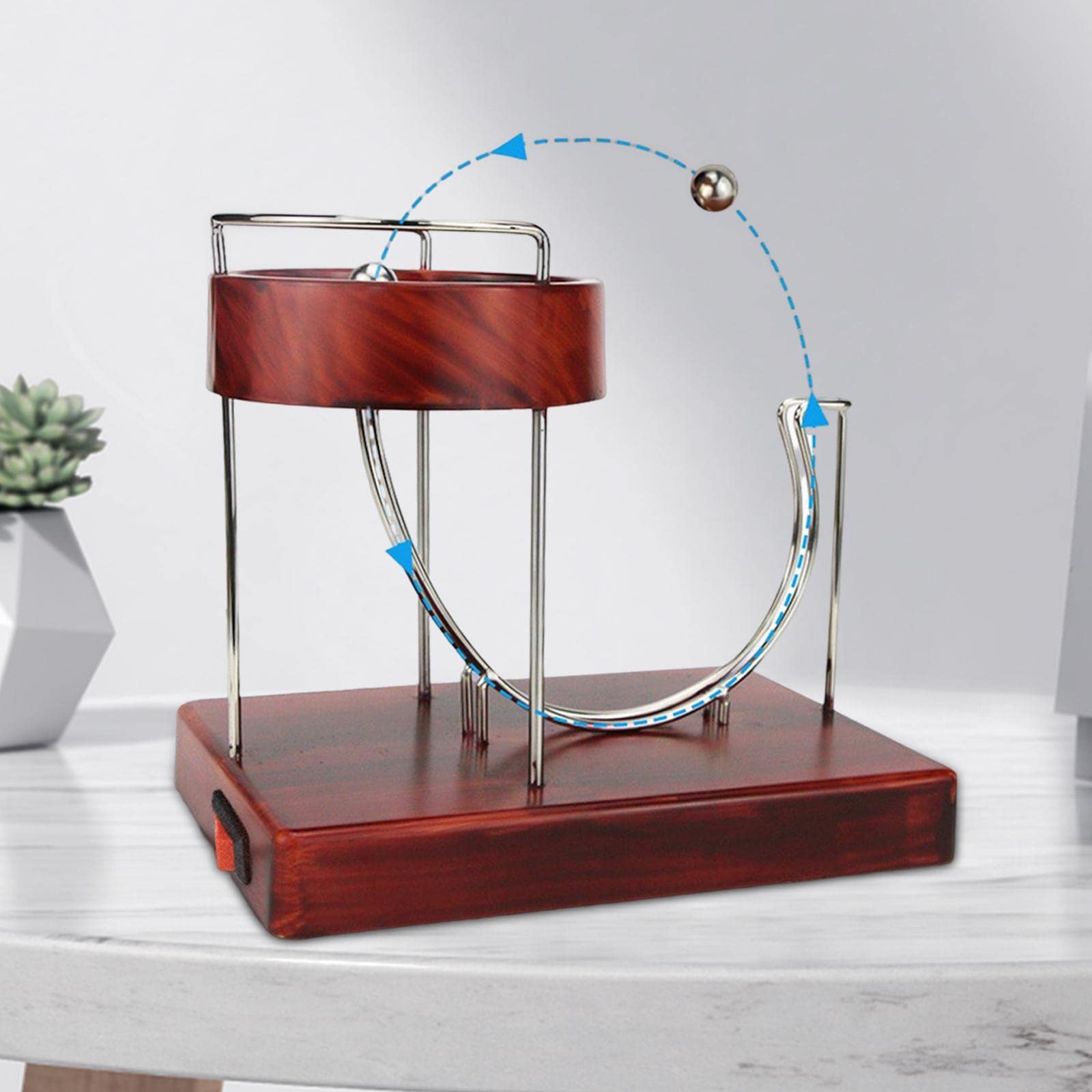 Juguete de Movimiento Adorno de Escritorio Modelo Orbital Máquina de Movimiento Infinito Material PP Ciencia Física Aplicable a Niños