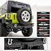 Restyling Factory -Rock Crawler Rear Bumper w/ TWIN Smoke Lens 3rd Brake, Reverse, Turn Signal, Running Light LED Smoke Light Bar and 2"Hitch Receiver-Textured Black for 07-17 Jeep Wrangler JK