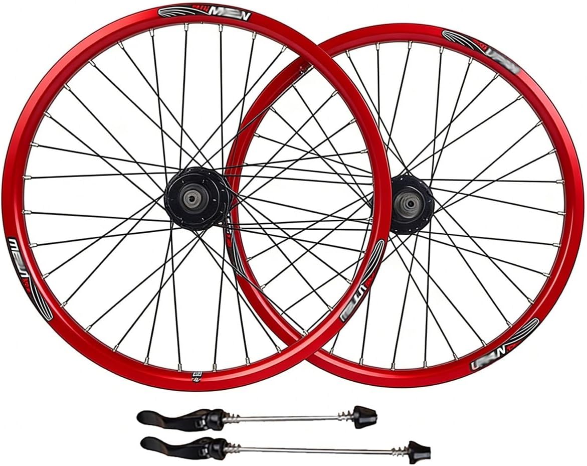 406 BMX Wheelset 20 Inch Mountain Bike Wheel Set Bikes Rim Disc Brake 32H Hub MTB Front & Rear Wheel 7/8/9/10 Cassette Flywheel Speed QR 1710g