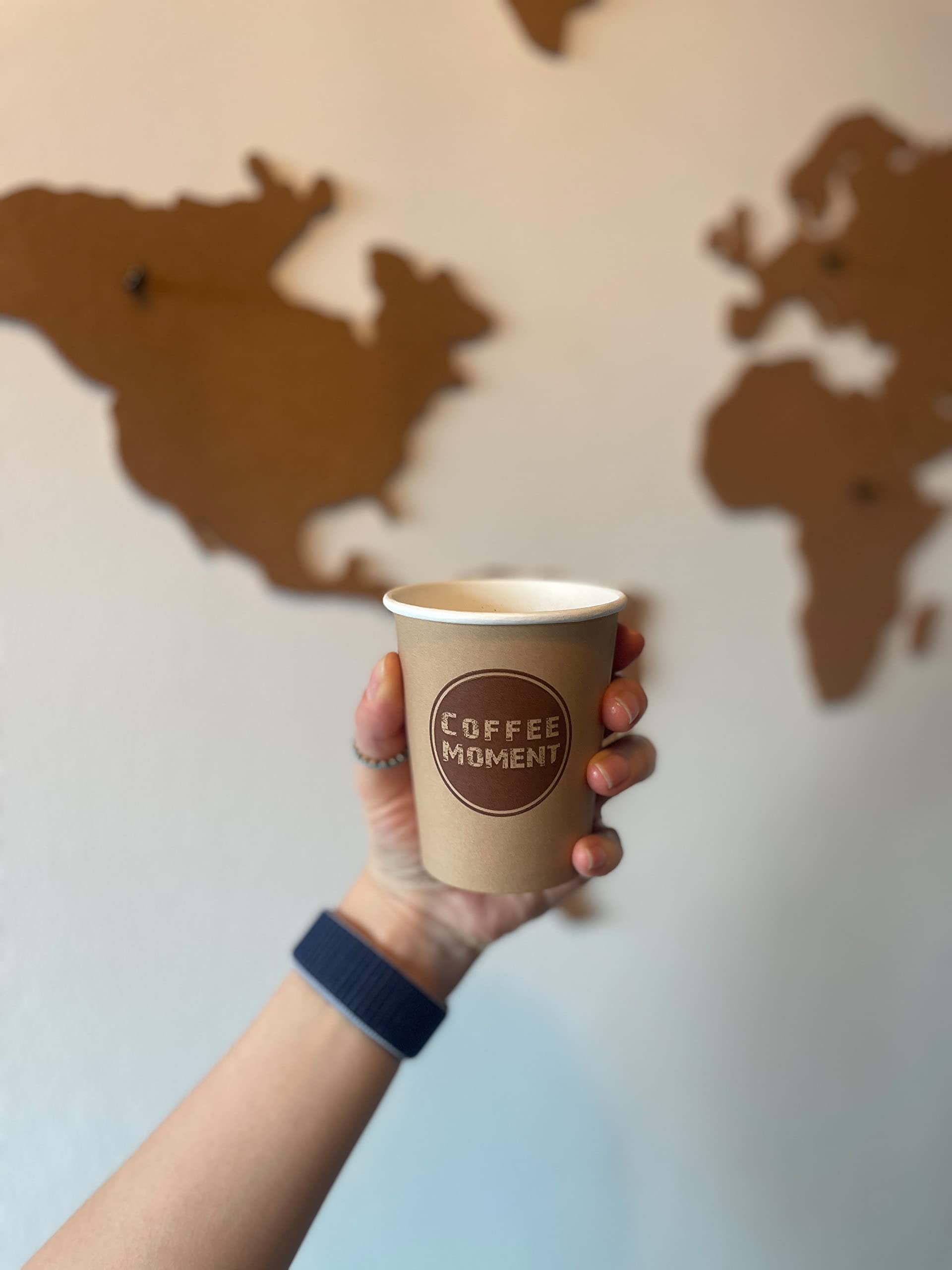 clearfee 1000 pezzi bicchieri di carta Coffee To Go 200 ml 8 Oz adatti per bevande calde e fredde, tazze da caffè usa e getta
