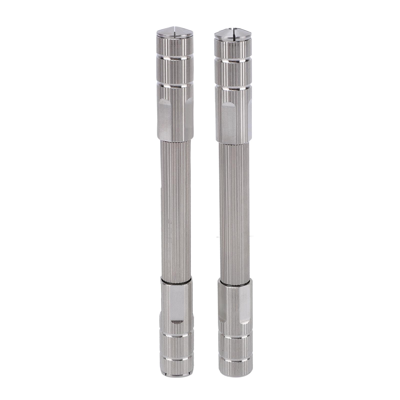 Buachois, Ensemble d'étaux à broches à double extrémité, perceuse à main manuelle, matériau en acier inoxydable, longueur 12 cm, outil de réparation de montres pour la fabrication