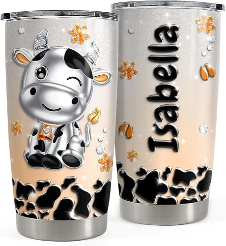 Miniatura 8 de Vaso de Navidad personalizado de acero inoxidable con tapa de 20 onzas, 30 onzas, taza de viaje para café, regalo de Navidad personalizado