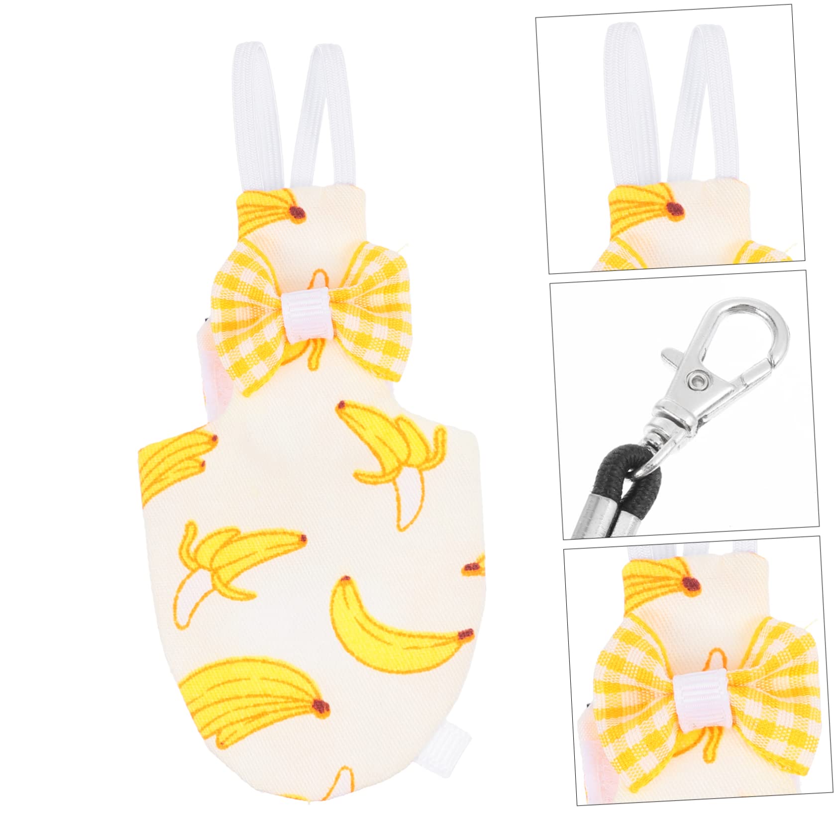 BESPORTBLE 3piezas Pañal De Vuelo para Aves Ajustable Traje De Algodón para Mascotas con Correa Regulable para Salir con Tu Loro o Fiestas y Actividades Al Aire