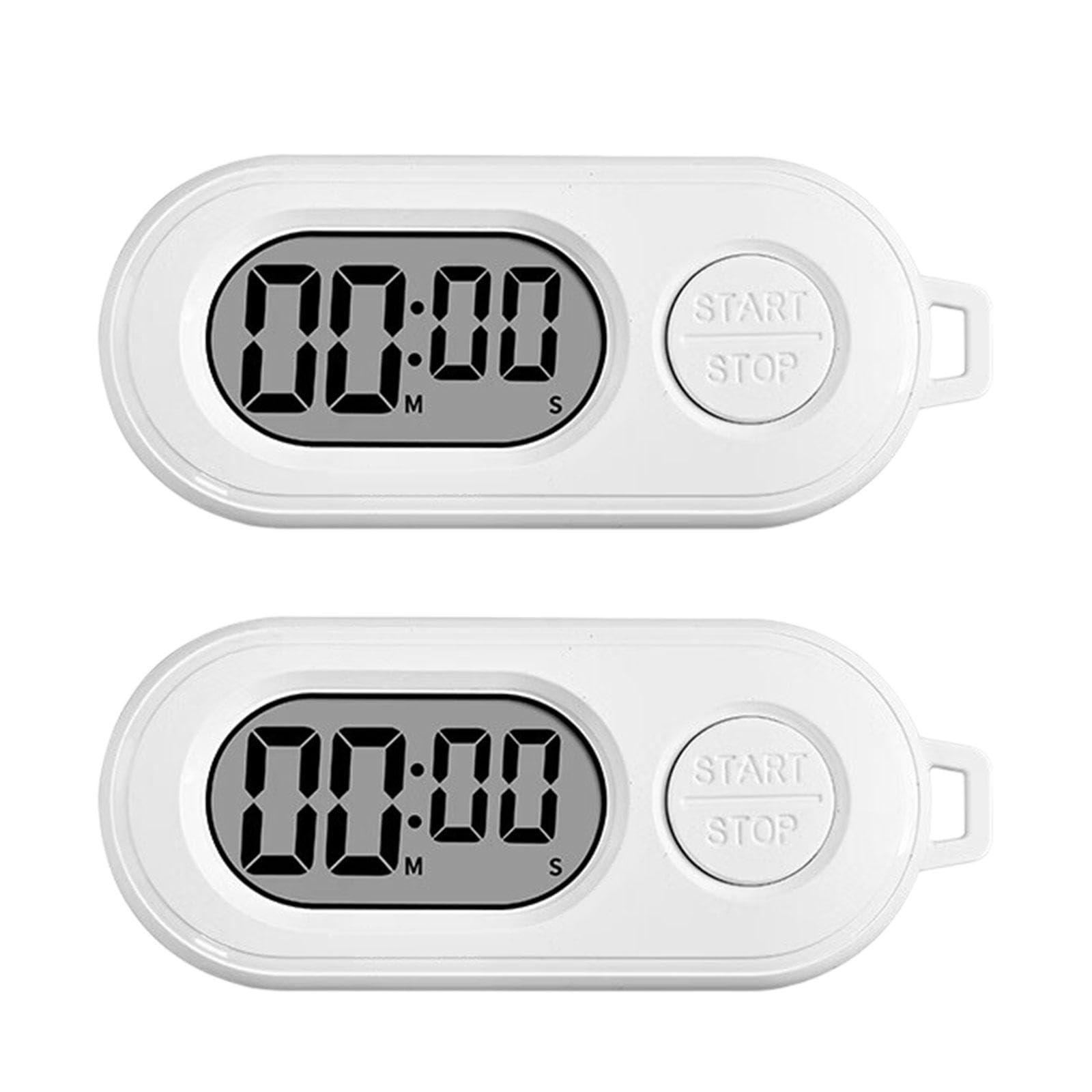 Compact LCD Countdown Stopwatch Holder Timer with Big Display for Gym Kitchen ABS Sports Timer