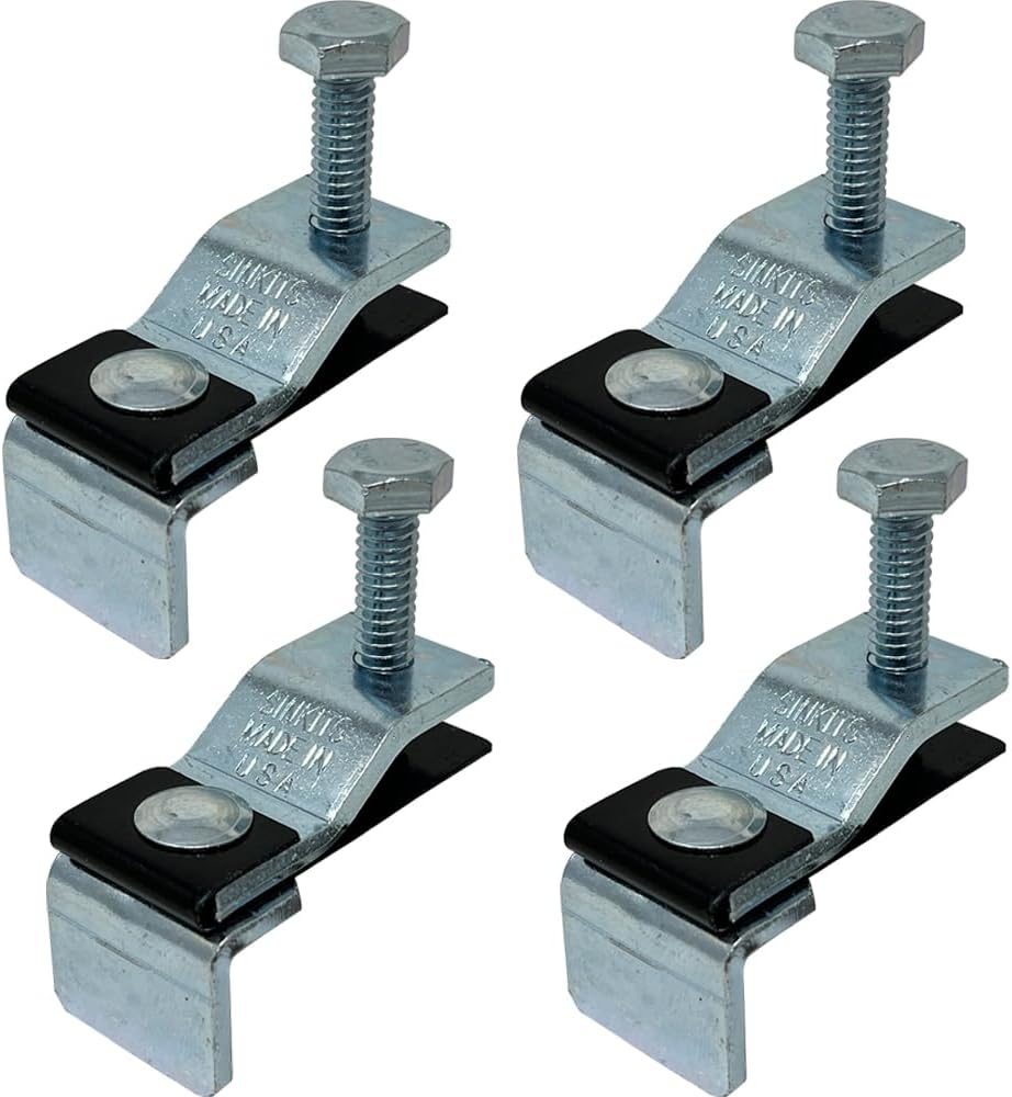 Sinkits Slot-Klips for Undermount Sink Installation - Fits Most Sink Rims with No Adhesives Needed - Fast and Easy Mounting Solution - 4 Pack