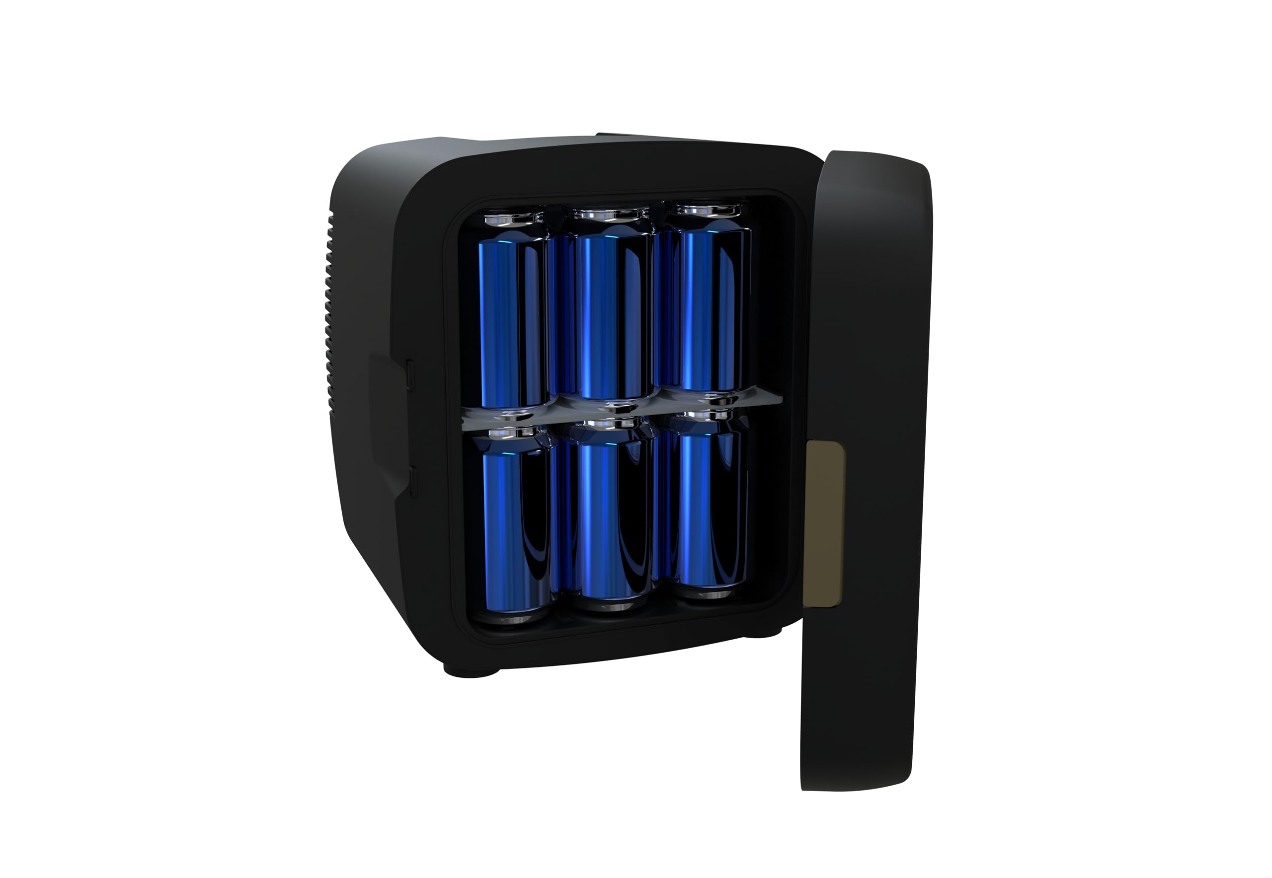 Frigidaire Retro Mini Fridge, 12/9 Liters Cans Beverage Cooler, 100% Freon-Free & Eco Friendly Perfect For Home, Office, Or Cars. Includes Plugs For Home Outlet & 12v Car Charger (Slate) on Fridge.com - View 4