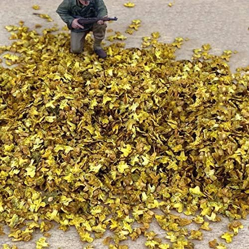 Warmtree Realistic Miniature Leaves Simulation Leaves for DIY Mini Model Railway Fairy Garden Architecture Diorama Scenery Landscape Layout Diorama Village Accessories, Pack of 4 - Image 9