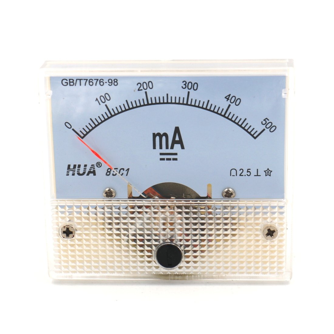 Analog Ammeter 85C1 DC 0-500mA Micro Amp Gauge Current Measurement Panel Meter